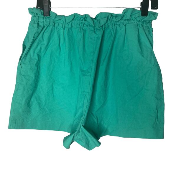 BCBGeneration Shorts Womens Size Medium Green Elastic Waist - Picture 2 of 7